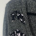 Dana Buchman Metallic Sequin Long Sleeves Hook Closure Cardigan, Size Small Photo 8