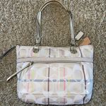 Coach  Poppy Tattersall Signature Plaid Tote Photo 1