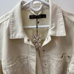 Nanette Lepore NWT  Ivory Jean Jacket US L Photo 6