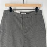 Nine West  Black Silver Houndstooth Stretch Knit High Rise Kick Flare‎ Pants 8 Photo 1