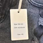 Letters To Juliette LTJ | Cut off Acid Black Denim Shorts | NWT | XS Photo 2