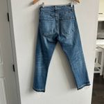 Veronica Beard  Ines 10.75 Girlfriend Jeans in Pipeline Frayed Hem Cropped 26 Photo 3