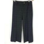 CAbi Straight Wide Leg Trouser Dress Pant Career Belt Loop 8 Brown Grey Plaid Photo 9