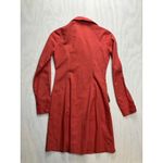 Eric & Alex New York Red Button Front Shirt Dress Long Sleeve Size Small Photo 7