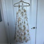 Altar'd State NEW Altar’d State Yellow Halter Floral Maxi Dress Size Large NWT Photo 5