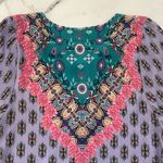 Tolani Silk Tunic Top Swim Cover Up Cruise Boho Hippie Artsy Festival Sz Medium Photo 8