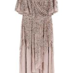 Mac Duggal  93681 Lilac Beaded Butterfly Sleeve Layered Gown 10 Photo 1