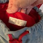 Icing Y2K light wash distressed mini backpack with American flag appliqué. NWOT Photo 3