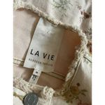 Rebecca Taylor la vie belle bouquet floral raw hem floral denim jacket Size XS Photo 2