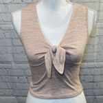 American Eagle  Tank with Tie Front Pink-Small Photo 0