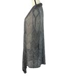 Dress Barn SZ 14/16 Long Cardigan Open Front 3/4 Sleeve Stretch Open Knit Draped Photo 6