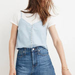 Madewell  Rigid Denim A-Line Mini Skirt Photo 0