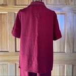 Vintage Napa Valley Cropped Pant Set Red Size S/M Photo 6