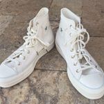Converse White  Chuck Taylor All Star high top platform tiny tattoos sneakers Photo 0