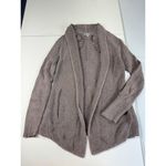 Vince Camuto Women's Open Front Brown Cardigan Cotton Size Xs Photo 3