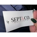 SEPT&CO. Boutique Dress Blue Shirt Dress Size L Photo 7