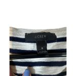 J.Crew  Black White Striped Short Sleeve Metallic Trim T-Shirt Women Sz S Photo 6