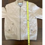 Sincerely Jules  Quilted Cream Bomber Jacket size small Photo 2