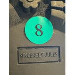 Sincerely Jules Women’s Chunky Chelsea Boots Size 8 Beige Cream Black Lug Sole Photo 8