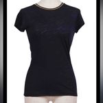 Goldie  Gold tipped ringer tee small navy Photo 1