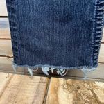 Miss Me JD1068B Cropped Dark Wash Jeans Frayed Hem Embroidered Pockets 31x27 Photo 8