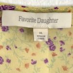 NEW Favorite Daughter Silk Prairie Floral Open Tie Front Top in Yellow Size XL Photo 5