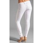 MOTHER The Looker Broken Mirror White Skinny Jeans Women's Size 30 Photo 1