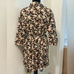 ZARA Camouflage Print Mini Shirt Dress Photo 2