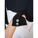 LPA NWT Cropped Corset Top Long Sleeve Medium Black Y2K Edgy Streetwear Feminine Photo 5