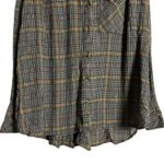 Free People Break My Stride Oversized Plaid Long Sleeve Button Up Shirt Size S Photo 9