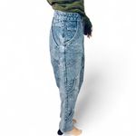 Maniere De Voir Manière De Voir Light Wash Cargo Jeans Size 10 High Rise 100% Cotton Photo 2