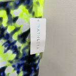 Athleta  Vibrant Yellow and Blue Leggings Photo 2