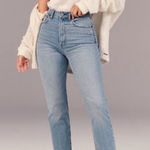 Abercrombie & Fitch  Curve Love Ankle Straight Ultra High Rise Jeans Light 28 / 6 Photo 0