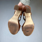 Michael Kors  Berkley Women's Leather Heels Brown Zipper Ankle Strap Size 5.5 Photo 3