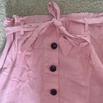Ci Sono Pink Linen Skirt Photo 2