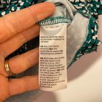 Chico's Green Black White Spotted Crewneck 3/4 Sleeve Shirt Women's size 3 / XL Photo 8