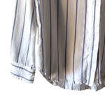 Rails Hayden Cannon Stripe Button Down Shirt XS White Blue Tencel Soft Blouse Photo 1