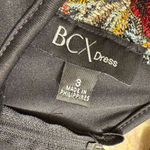 BCX  Black Floral Bodycon Sheer Cap Sleeve Sheath Cocktail Party Dress Size 3 Photo 4