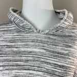 Dolan Left Coast Hoodie Sweatshirt Top M Gray Short Sleeve Dolman Frayed Trim Gray Size M Photo 7
