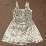 Princess Polly Berlin Satin Mini Dress White Floral Photo 9