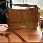 Enzo Angiolini Camel Pebbled Vegan Leather Crossbody Handbag Purse 11 inch Photo 8