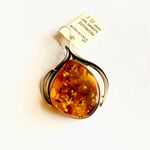 Handmade Beautiful REAL BALTIC AMBER brooch/ pendant ☀️☀️☀️ Photo 0