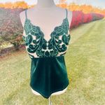 Boston Proper  Elegant Green Velvet Camisole Photo 2