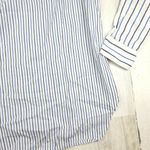 Madewell Women Blue/White Striped Long Sleeve Regular Fit Button Down Shirt XS Photo 7