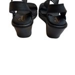 Skechers Sandals Women's Black Memory Foam Wedge Slingback Comfortable Size 8 Photo 3