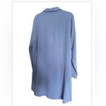 Status by Chenault NWOT Roll Tab Button Front
Duster Shirt In Cornflower Blue Size L Photo 2