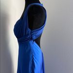 Elegant Royal Blue Maxi Dress with Embellished Detail Size 12 Photo 4