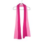 AQUA  Bloomingdales Long Color Block Acrylic Knit Winter Wrap Scarf Outdoors Pink Photo 6