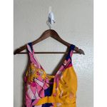 Trina Turk Breeze Hi Leg Plunge Maillot One-Piece Swimsuit in Floral Womans 10 Photo 4