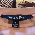 Strut & Bolt Women's Pink Satin Top size L Photo 3